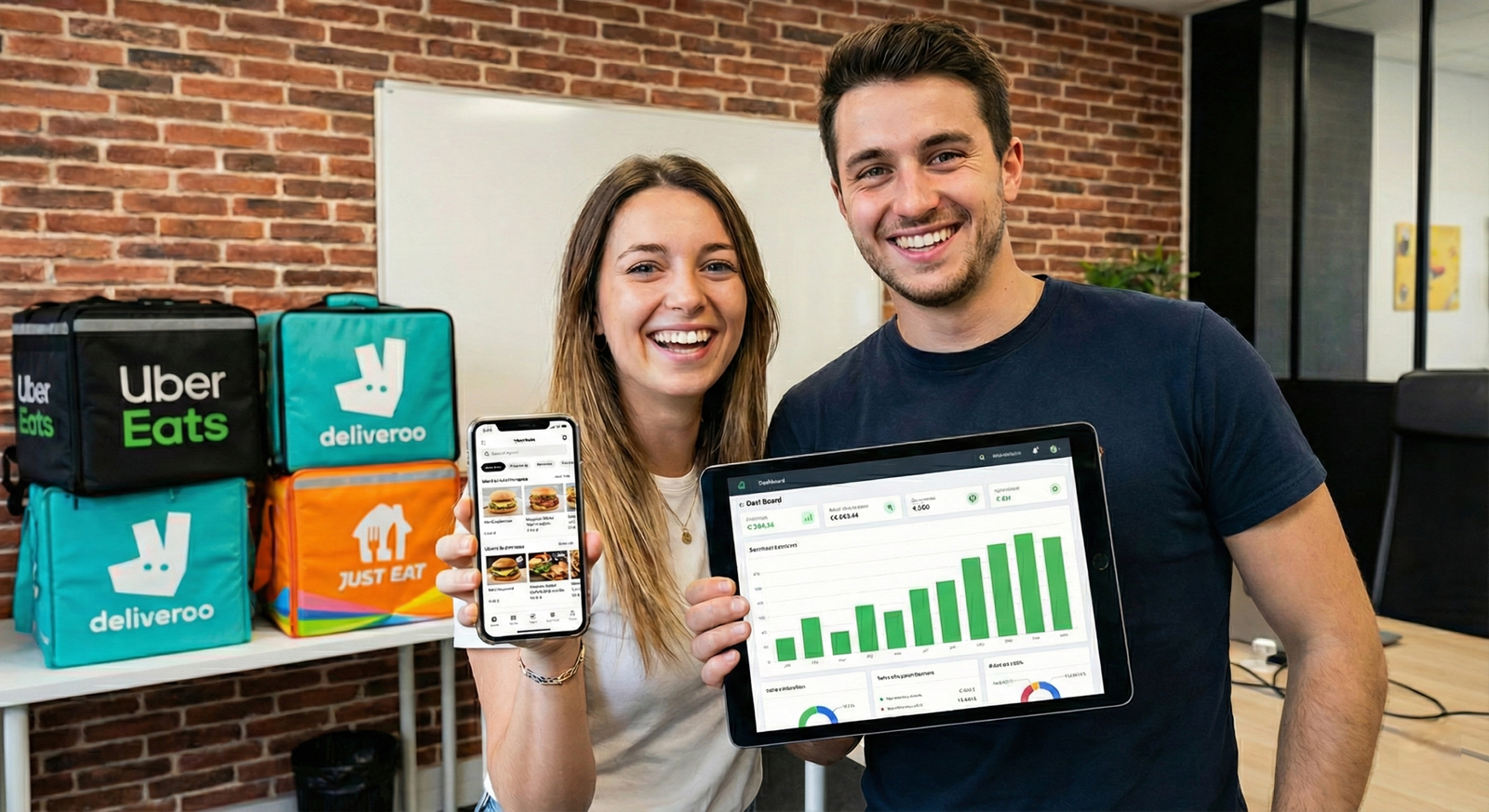 Entrepreneur working