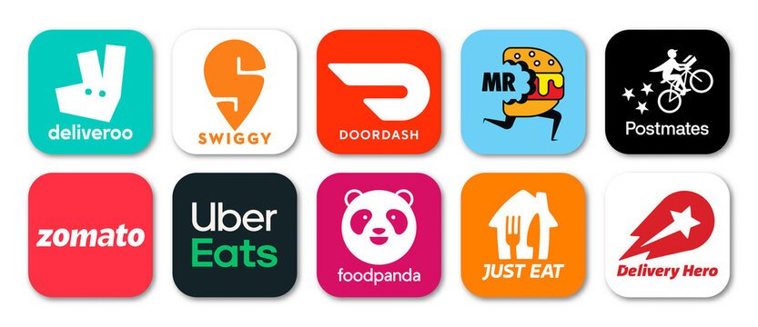 Uber Eats & Deliveroo logos